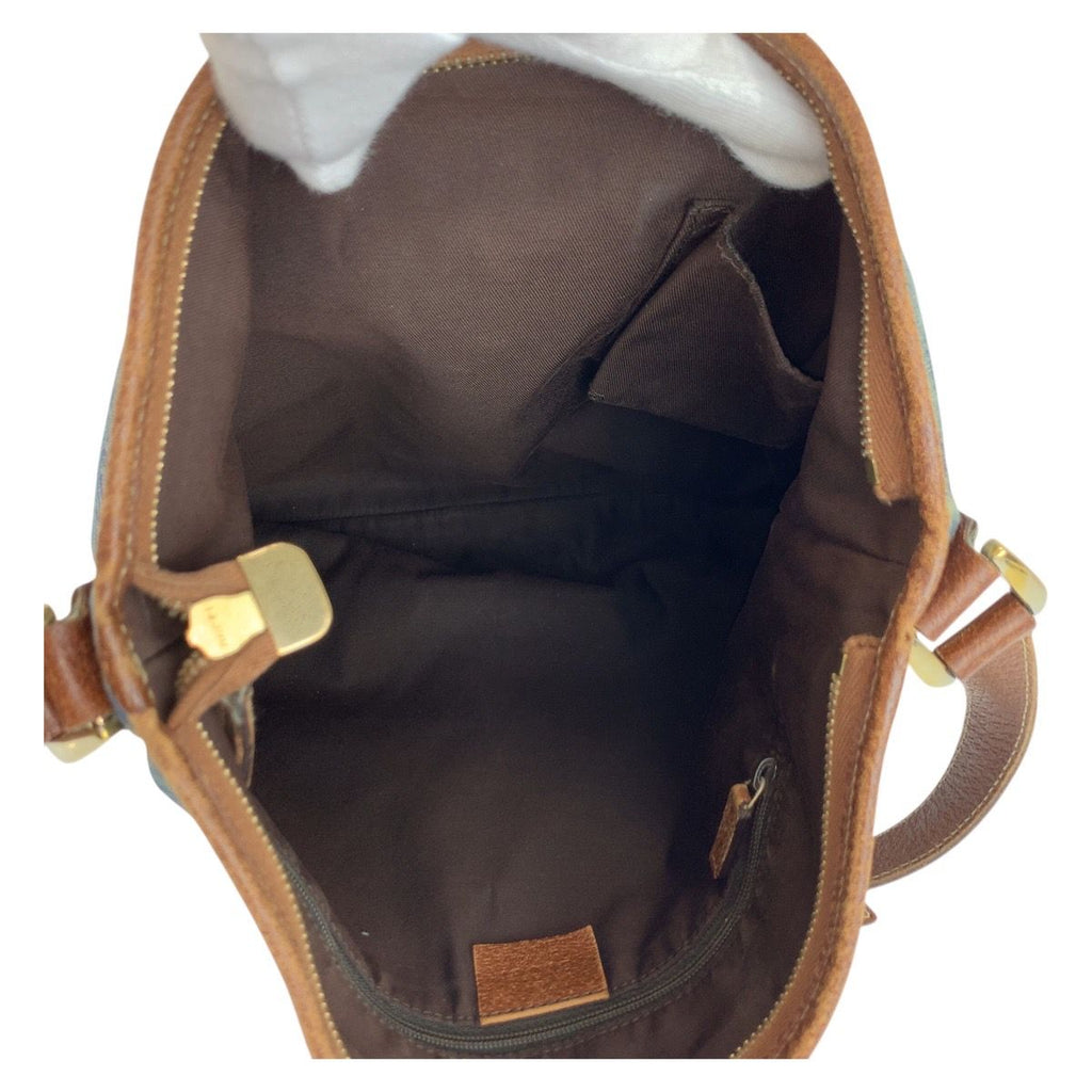 Gucci Interlocking Abbey Blue Brown Gold Shoulder — view 8