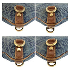 Gucci Interlocking Abbey Blue Brown Gold Shoulder — view 4