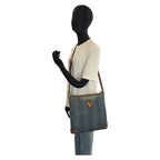 Gucci Interlocking Abbey Blue Brown Gold Shoulder — view 6