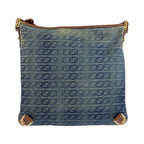 Gucci Interlocking Abbey Blue Brown Gold Shoulder — view 2