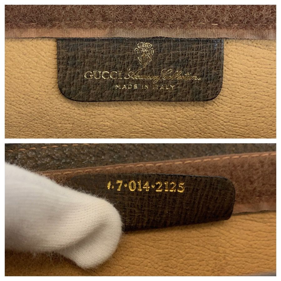 Gucci Vintage Sherry Line GG Supreme Canvas 67 014 Clutch — view 3