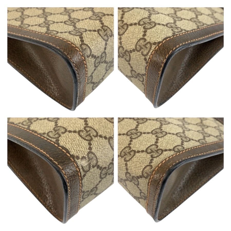 Gucci Vintage Sherry Line GG Supreme Canvas 67 014 Clutch — view 4