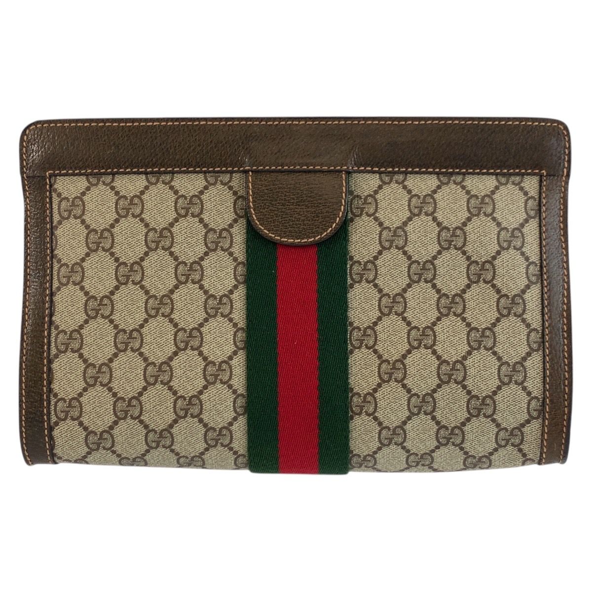 Gucci Vintage Sherry Line GG Supreme Canvas 67 014 Clutch