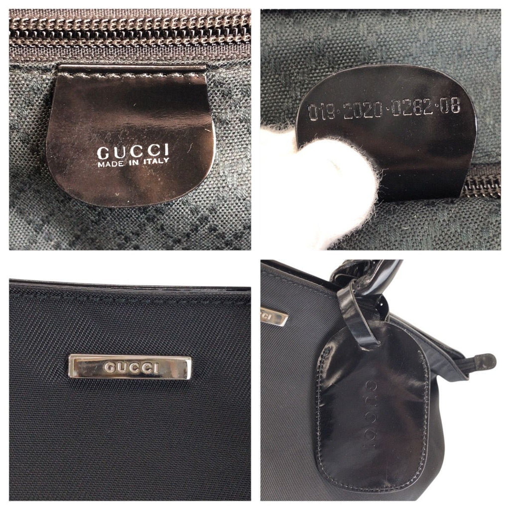 Gucci Black Silver Nylon 019 08 Tote Bag