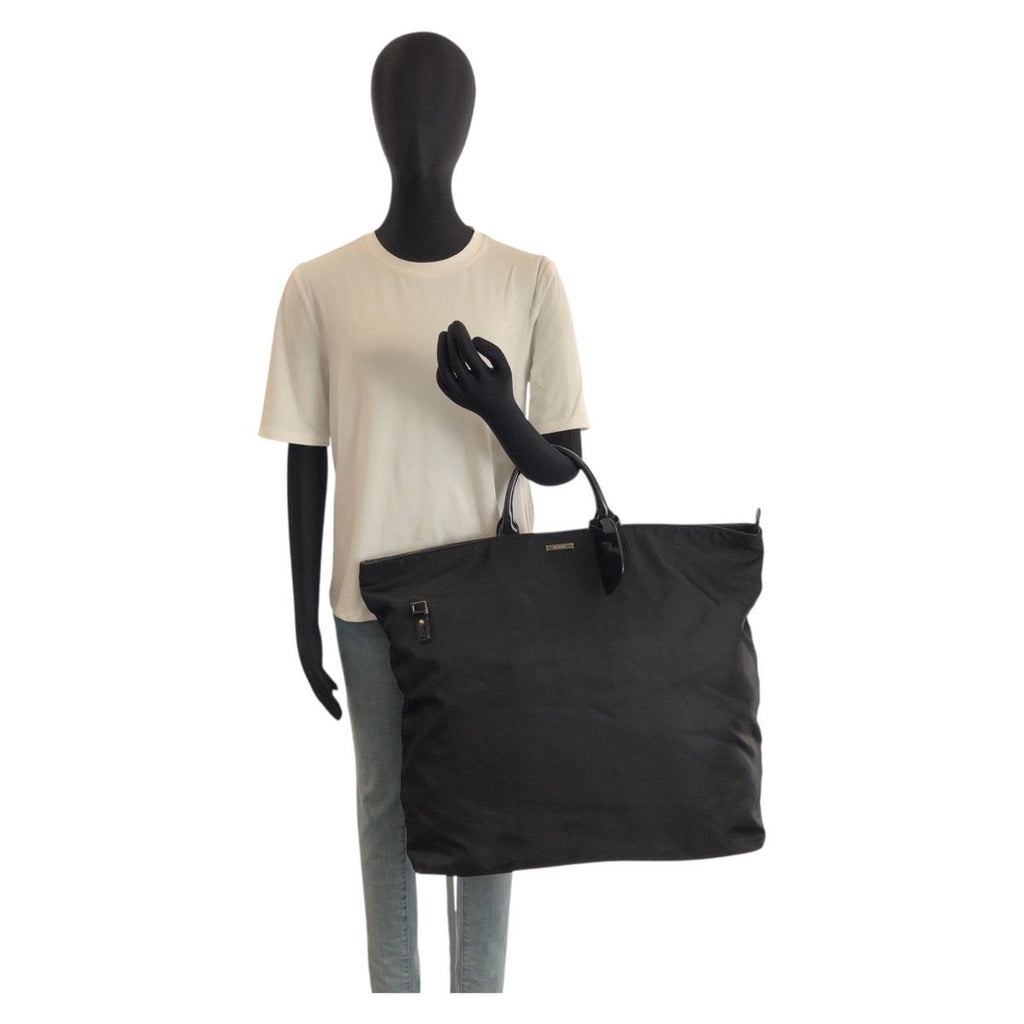Gucci Black Silver Nylon 019 08 Tote Bag