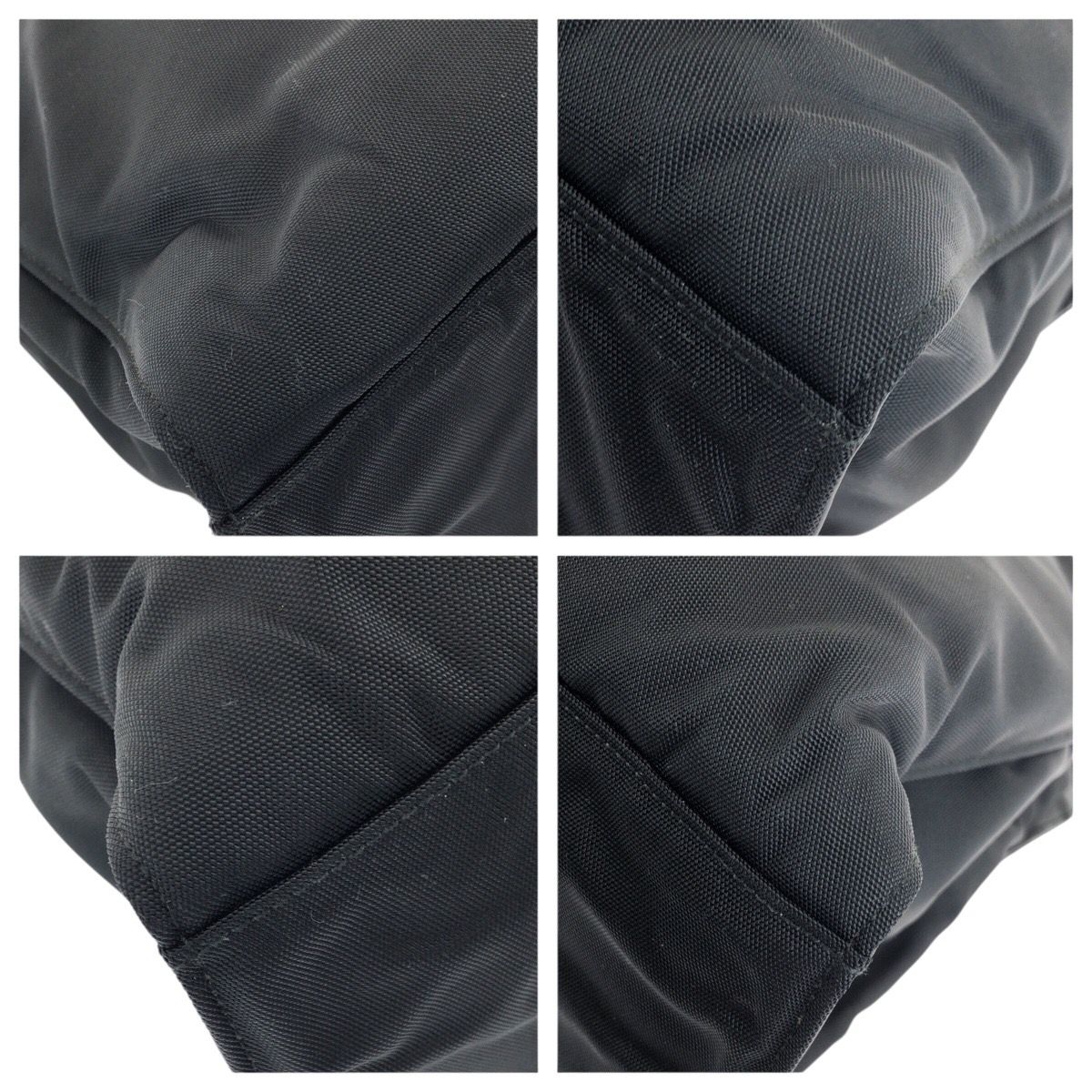 Gucci Bamboo Black Silver Nylon 002 Tote — view 3