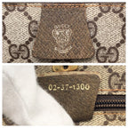 Gucci Vintage Sherry Line Beige Brown GG Supreme Canvas Tote — view 4