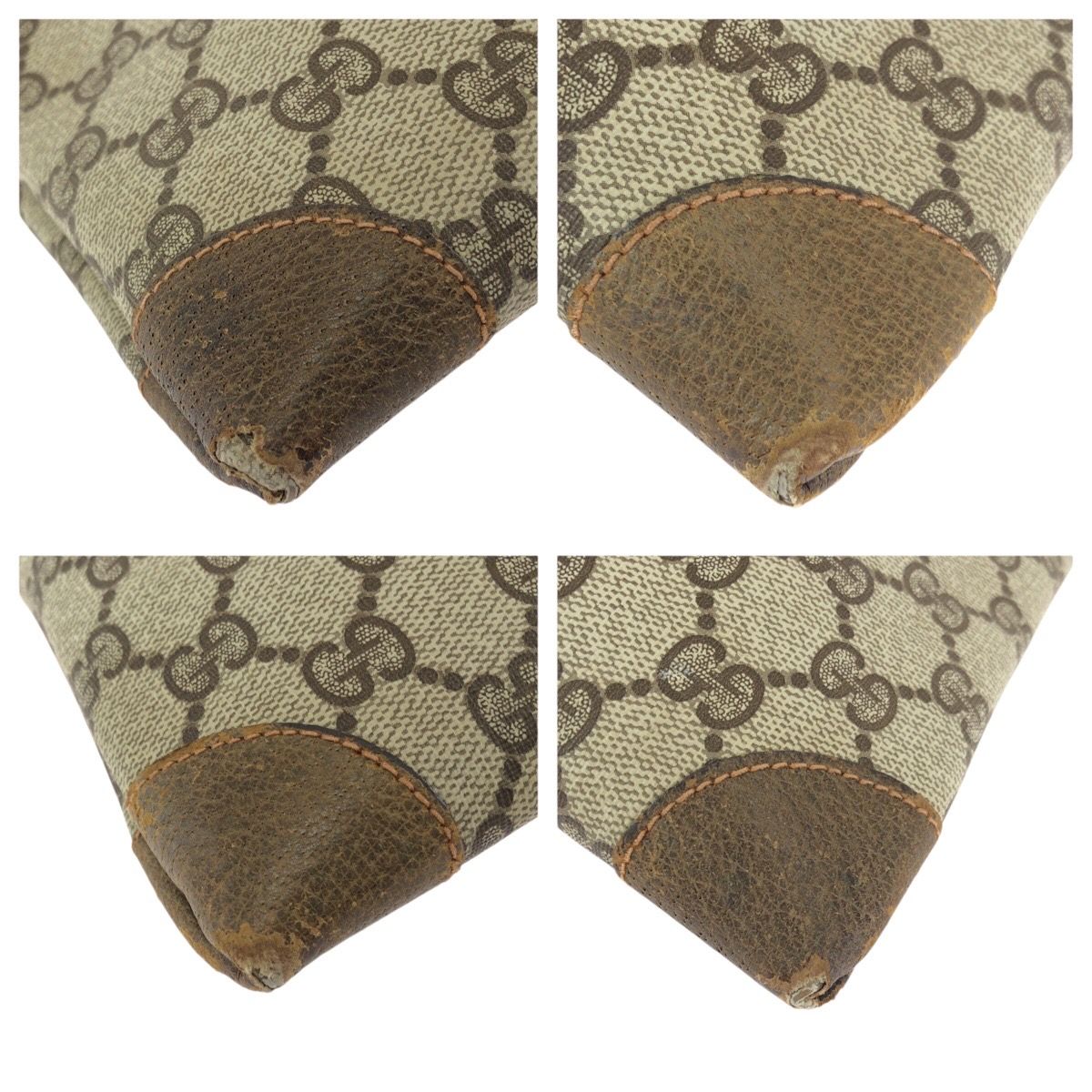 Gucci Vintage Sherry Line Beige Brown GG Supreme Canvas Tote — view 3
