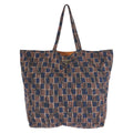 Prada Byobag Tessuto Brown Black Navy Nylon Tote Shoulder
