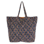 Prada Byobag Tessuto Brown Black Navy Nylon Tote Shoulder