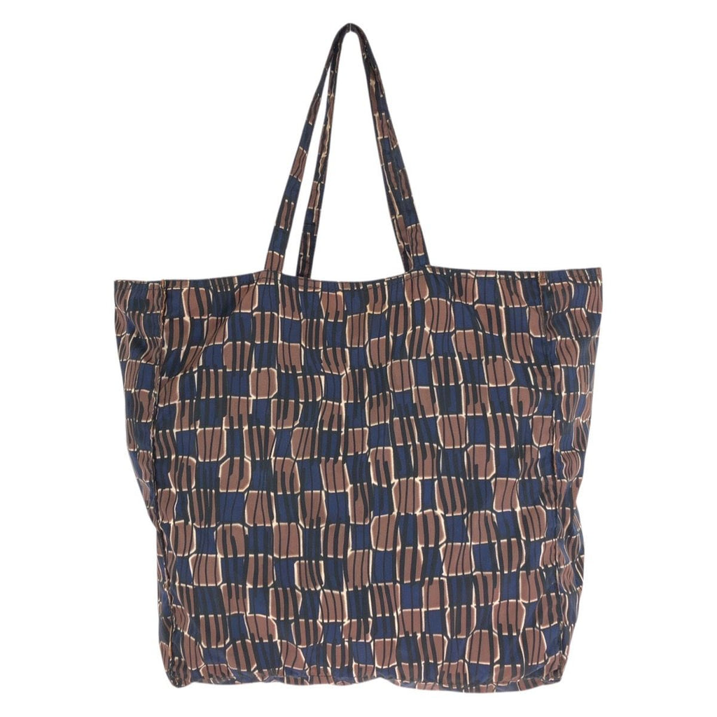 Prada Byobag Tessuto Brown Black Navy Nylon Tote Shoulder — view 2