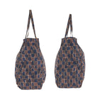 Prada Byobag Tessuto Brown Black Navy Nylon Tote Shoulder — view 8