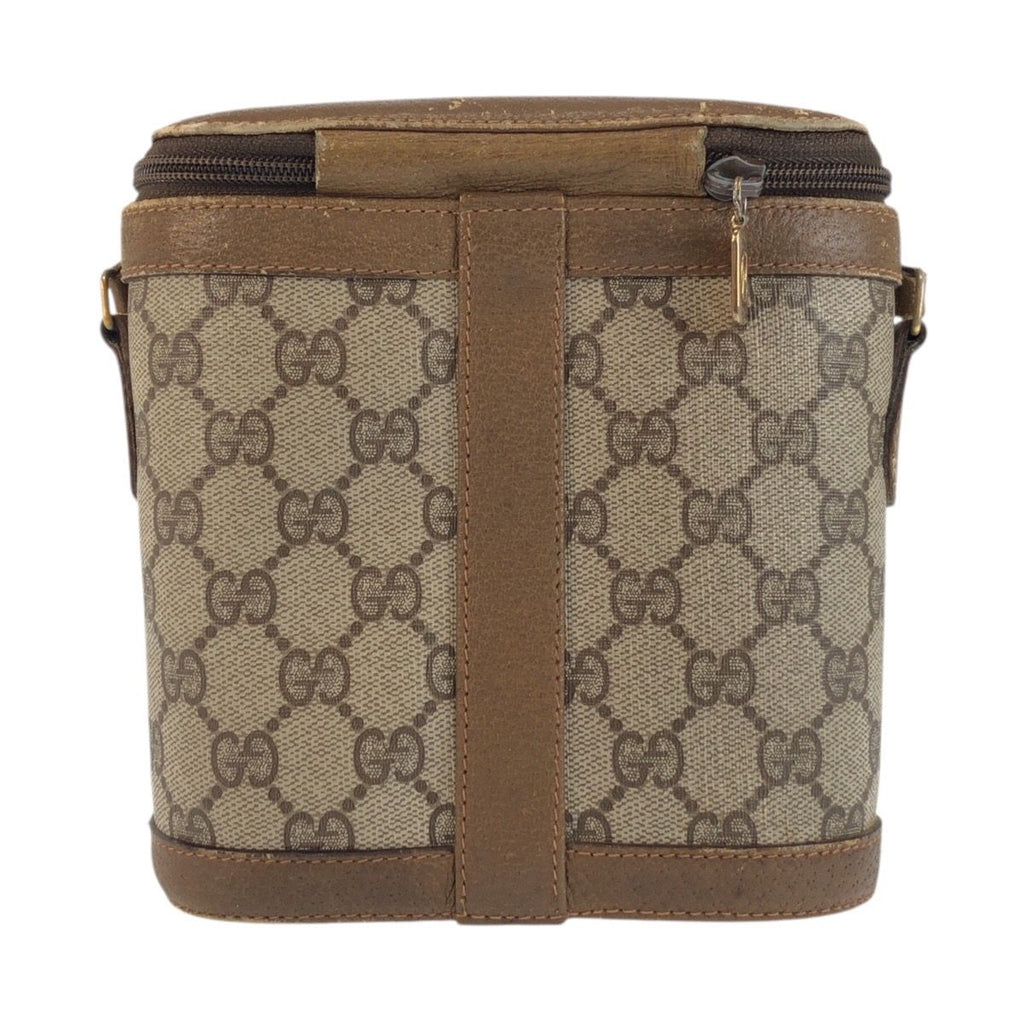 Gucci Vintage Sherry Line Beige GG Supreme Canvas 904 02 070 Shoulder — view 2