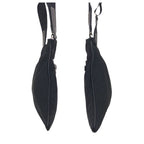 Prada Tessuto Black Silver Nylon Leather Shoulder — view 8