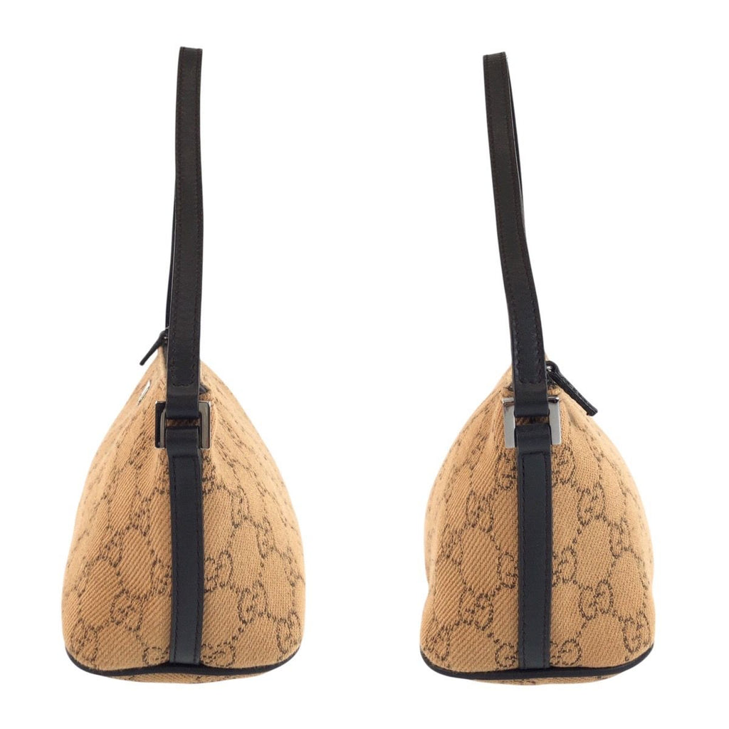 Gucci Beige Brown GG Canvas Handbag Pouch — view 6