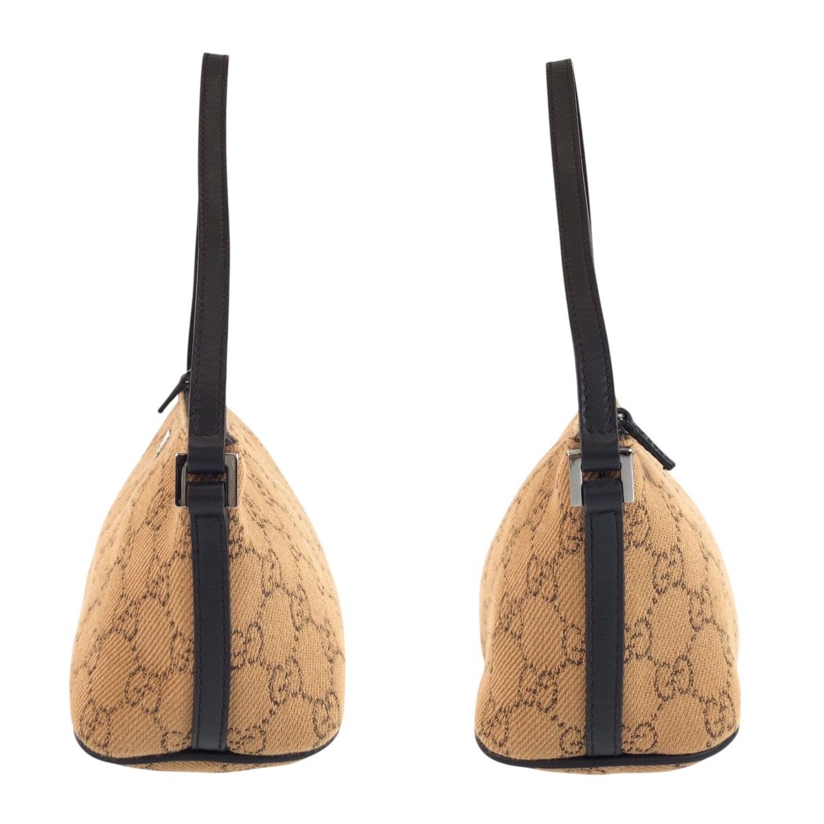 Gucci Beige Brown GG Canvas Handbag Pouch — view 6