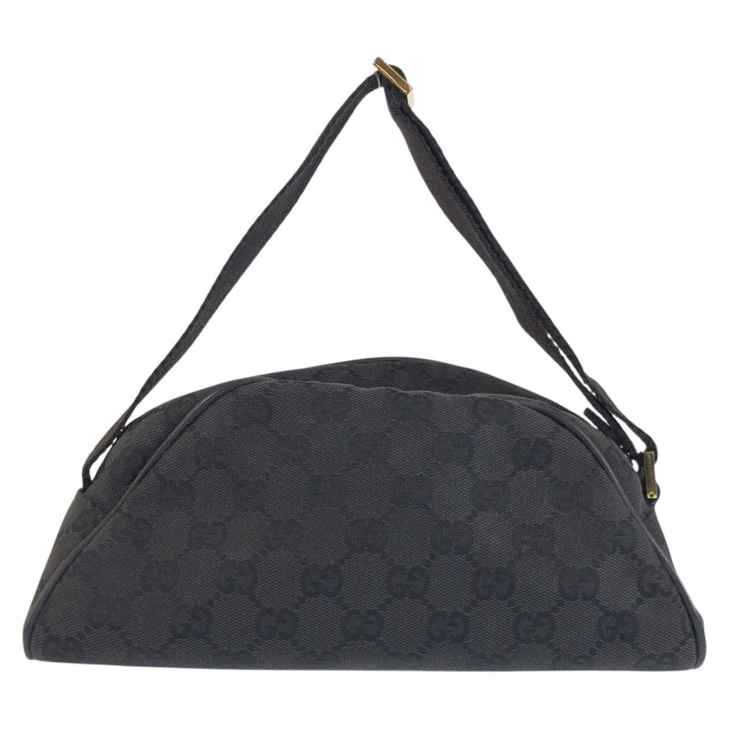 Gucci Half Moon Black Gold GG Canvas Shoulder — view 2