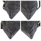 Gucci Half Moon Black Gold GG Canvas Shoulder — view 4