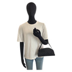 Gucci Half Moon Black Gold GG Canvas Shoulder — view 6