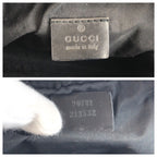 Gucci Half Moon Black Gold GG Canvas Shoulder — view 3