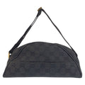 Gucci Half Moon Black Gold GG Canvas Shoulder