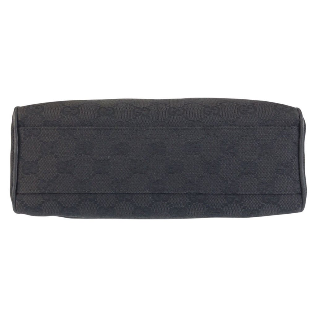 Gucci Half Moon Black Gold GG Canvas Shoulder — view 9