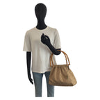 Gucci Bamboo Beige Gold GG Canvas Handbag — view 6