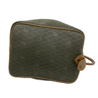 Dior Vintage Honeycomb Pattern Leather Boston Bag Khaki — view 6
