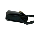 Celine Vintage Circle Logo Leather Shoulder Bag Crossbody Black — view 6