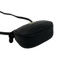 Dior Vintage CD Logo Leather Mini Shoulder Bag Pochette Black — view 7