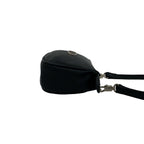 Dior Vintage CD Logo Leather Mini Shoulder Bag Pochette Black — view 6