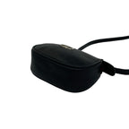 Dior Vintage CD Logo Leather Mini Shoulder Bag Pochette Black — view 8