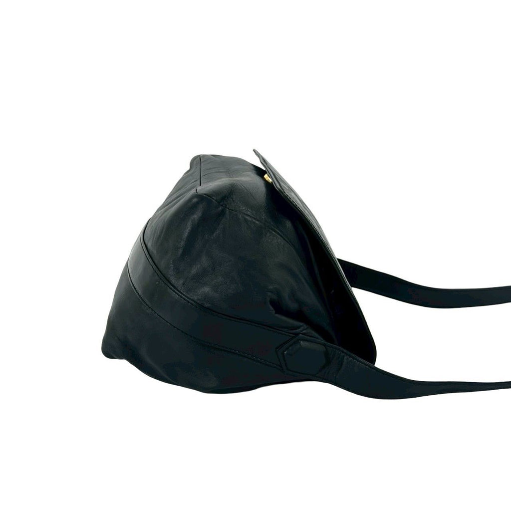 Loewe Anagram Logo Leather Drawstring Shoulder Bag Crossbody Pochette Cross — view 6