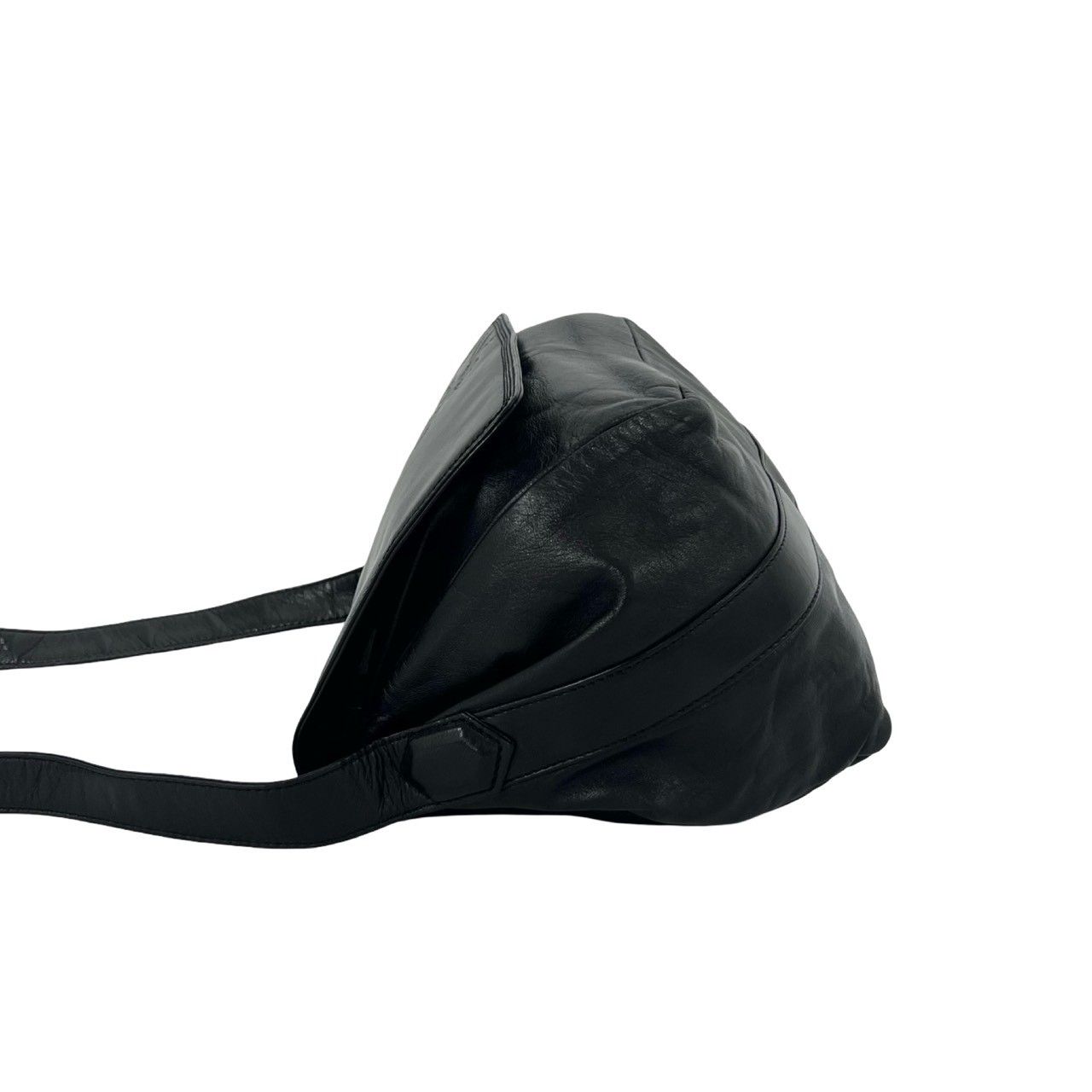 Loewe Anagram Logo Leather Drawstring Shoulder Bag Crossbody Pochette Cross — view 5