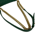 Chanel With Card Boy CC Logo Caviar Leather Shoulder Bag Green — view 4