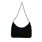 Prada Reedition Triangle Logo Nylon Leather Chain 2-Way Shoulder Bag Crossbody — view 3