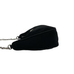 Prada Reedition Triangle Logo Nylon Leather Chain 2-Way Shoulder Bag Crossbody — view 5