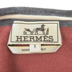 Hermes Cashmere Silk Crew Neck Long Sleeve Knit Sweater Pink — view 6