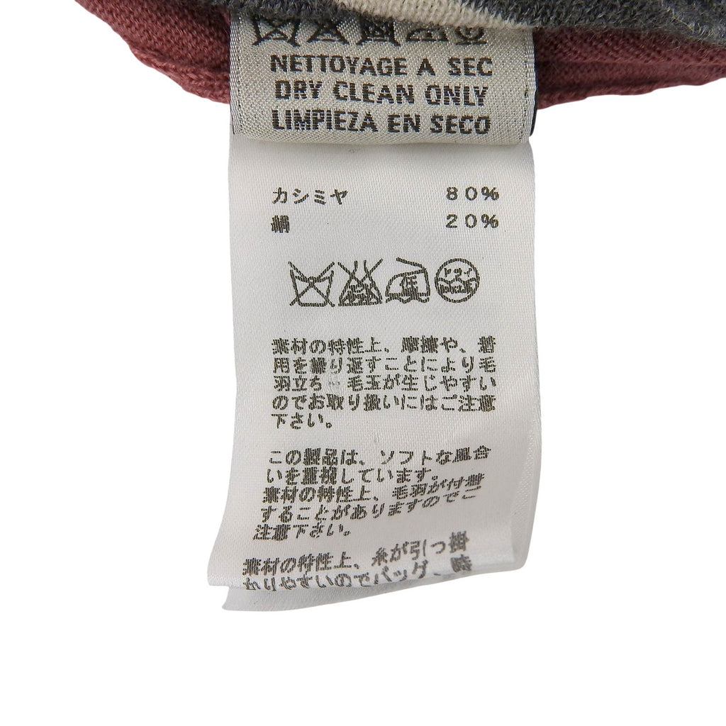 Hermes Cashmere Silk Crew Neck Long Sleeve Knit Sweater Pink — view 7
