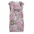 Chanel Cotton 100% CC Logo Camellia Print with Ribbon Dress 34