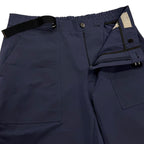 Dior Homme Logo Belt Wide Tapered Jogger Trousers Easy Pants Navy 48 — view 3
