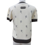 Hermes Etriers Wool Cashmere Short Sleeve Knit Beige Brown 38 Sweater — view 4