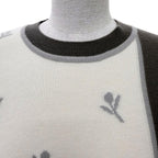 Hermes Etriers Wool Cashmere Short Sleeve Knit Beige Brown 38 Sweater — view 2