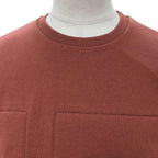 Hermes Cotton 100% Motif Crew Neck Pullover Sweatshirt Terracotta Brown — view 2