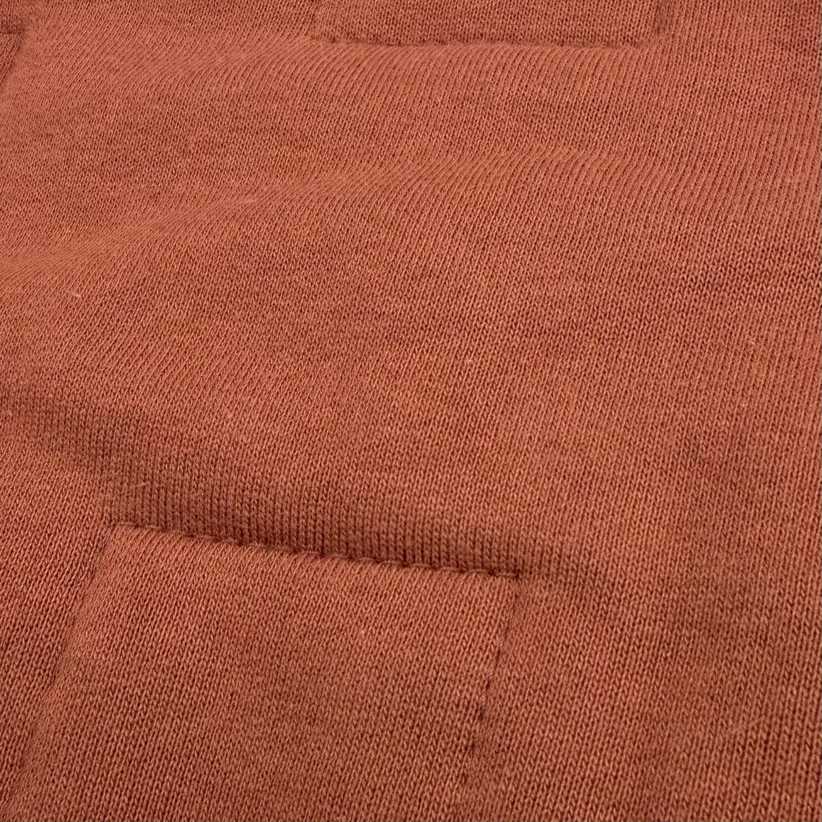 Hermes Cotton 100% Motif Crew Neck Pullover Sweatshirt Terracotta Brown — view 5