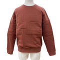 Hermes Cotton 100% Motif Crew Neck Pullover Sweatshirt Terracotta Brown