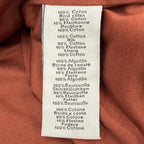 Hermes Cotton 100% Motif Crew Neck Pullover Sweatshirt Terracotta Brown — view 7