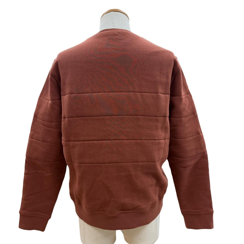 Hermes Cotton 100% Motif Crew Neck Pullover Sweatshirt Terracotta Brown — view 4