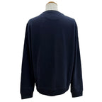 Fendi Logo Print Crew Neck Pullover Sweatshirt Navy XL — view 4