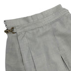 Fendi Wool High Waist Slim Fit Shorts Gray 36 — view 7